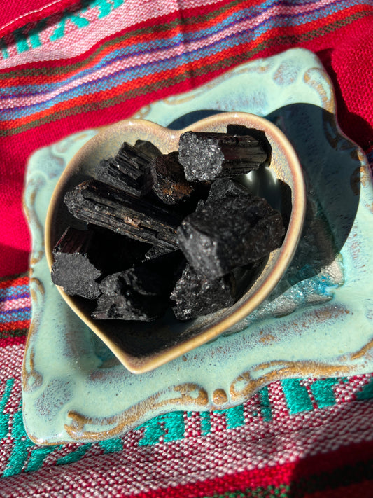 Black Tourmaline Rough Crystals