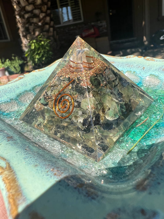 Emerald Orgone Pyramid